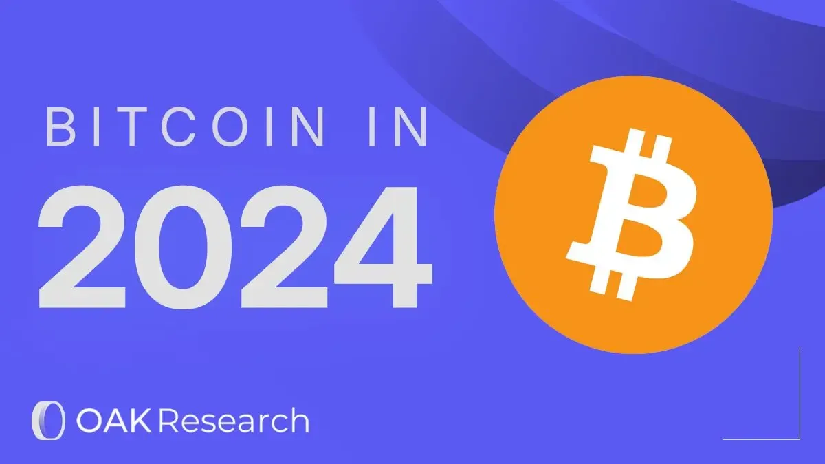 Bitcoin (BTC): Market Report for 2024 | OAK Research