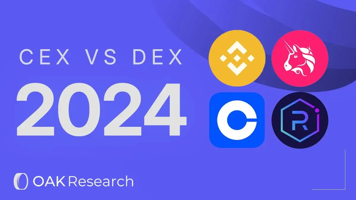 CEX vs DEX : Rapport de 2024 et prévisions pour 2025 | OAK Research
